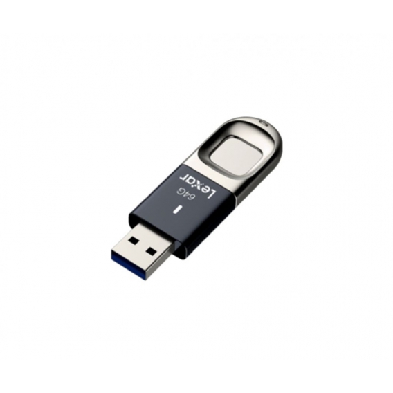 Lexar JumpDrive Fingerprint F35 USB-Stick 64 GB USB Typ-A 3.2 Gen 1 (3.1 Gen 1) Schwarz, Silber