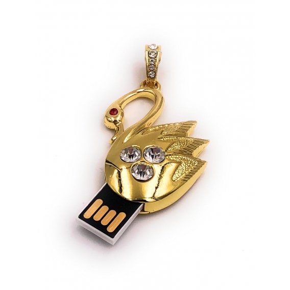 Onwomania Schwan Vogel See Golden Funny USB Stick 16 GB USB 2.0