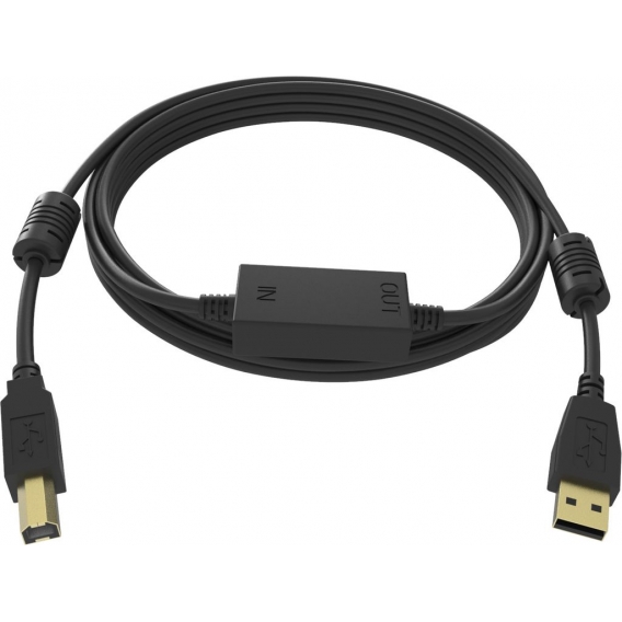 Vision TC 10MUSB+/BL câble USB 10 m USB 2.0 USB A USB B Noir