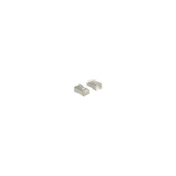 Delock 86454 - RJ-45 - Transparent - Polycarbonat - Cat6 - U/FTP (STP) - Gold