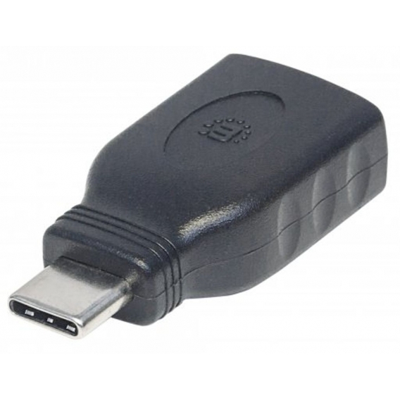 Manhattan USB-C to USB-A Adapter, Male to Female, 5 Gbps (USB 3.2 Gen1 aka USB 3.0) Manhattan