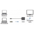 LogiLink USB 3.1 - DisplayPort Adapterkabel weiß