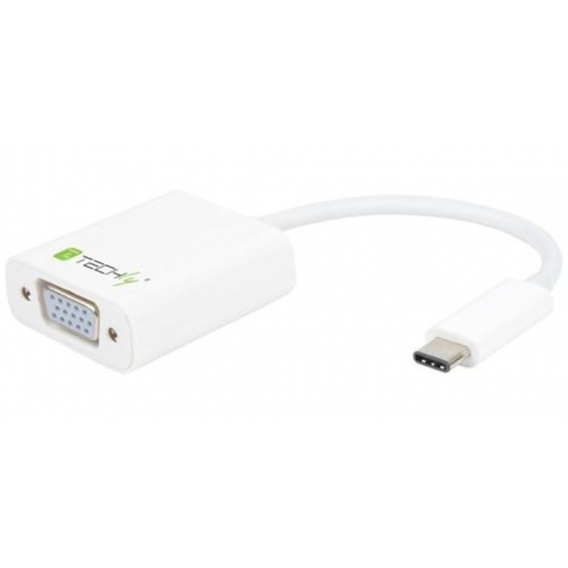 Techly Konverter Kabel Adapter USB3.1 Type CM auf VGA F