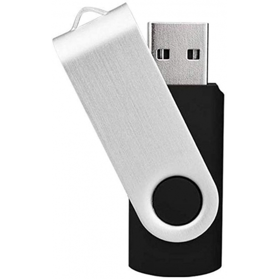 USB-Speicherstick (8 GB, USB 2.0, schwenkbar, 10 x abnehmbare weiße Etiketten