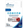 Mediarange USB Stick 8GB Speicherstick Swivel Swing rot