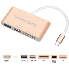 More about USB C Micro SD/MMC/SD Card Reader + USB 3.0 Typ A Power) Laden Port Hub Adapter, sourceton USB C bis SuperSpeed-USB, TF Micro SD