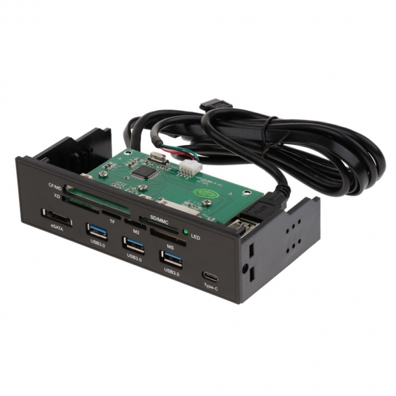 5,25 Zoll USB 3.0 Hub Frontplatte eSATA Port Speicherkartenleser Multifunktions USB Front Panel