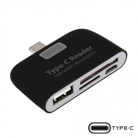 4in1 USB-C Typ-C 3.1 OTG Adapter + Kartenleser Micro USB SD microSD Kartenlesegerät  Adapter Connection Kit für Apple MacBook Pr