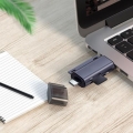 3-in-1 Typ C auf SD TF Adapter USB 3.0 Zubehör Tragbarer Konverter Hochgeschwindigkeits-SD-Kartenleser Adapter für Smartphones N