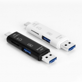 More about Pyzl 5-in-1 Typ-c Micro TF OTG USB 2.0 Adapter SD-Kartenleser Android IOS Computer