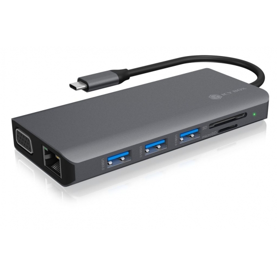 RaidSonic ICY BOX IB-DK4070-CPD USB Type-C Docking 12 Anschlüsse