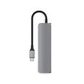 Satechi USB3.0 Typ C Stecker auf 1x HDMI 2x USB Typ A Hub Adapter space grau