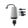 Satechi USB3.0 Typ C Stecker auf 1x HDMI 2x USB Typ A Hub Adapter space grau