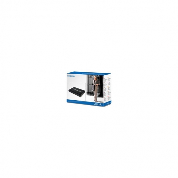 LogiLink 3,5" SATA Festplatten Gehäuse USB 2.0 schwarz