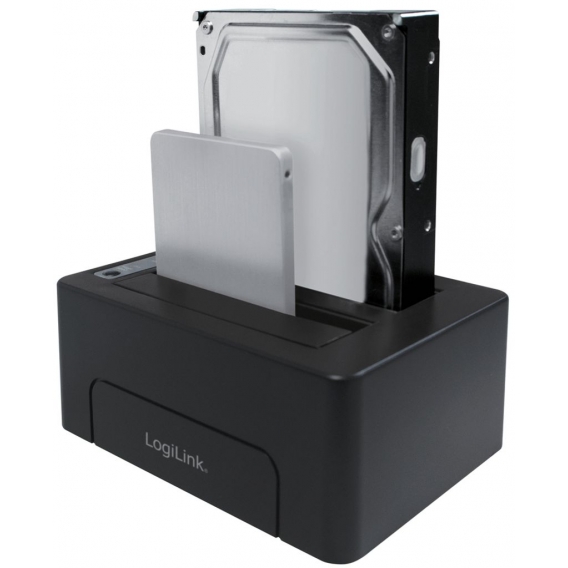 LogiLink USB 3.1 Festplatten Docking Station 2x 2,5"/3,5"