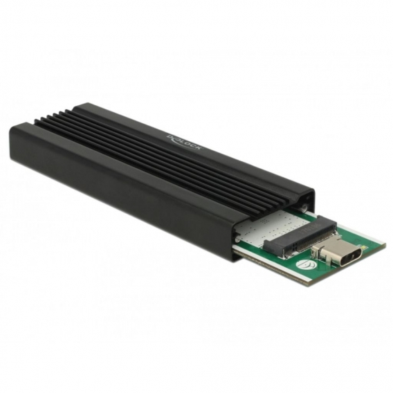 Delock 42600 - M.2 - USB 3.1 - Schwarz - Aktivität - Leistung - JMicron JMS583 - 10 Gbit/s