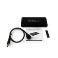 StarTech.com 2,5" USB 3.0 SATA Festplattengehäuse mit USAP für 7mm SATA III SSD HDD Festplatten, HDD / SSD-Gehäuse, 2.5 Zoll, SA