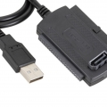 SATA zu USB 2.0 Adapter Konverter 480 /s High Speed Schwarz für 2,5 3,5 Zoll Festplatte HD Universal Data Transfer External HDD/