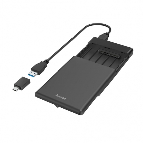 Hama 00200760 Speicherlaufwerksgehäuse HDD / SSD-Gehäuse Schwarz 2.5 Zoll