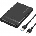 2,5 Zoll externes Festplattengehäuse Adapter Mobile Box HDD-Gehäuse Aufbewahrungstasche USB-Unterstützung 3 TB werkzeuglos für L