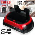 USB 2.0 HDD Dockingstation 2 Port externe Festplattenkarte SATA IDE Auto