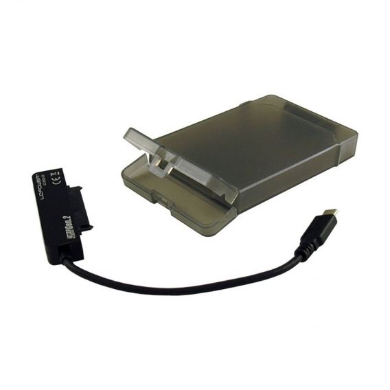 LC-Power LC-25U3-C3, externes 2,5"-SATA-Gehäuse, USB 3.1-Gen. 2-Typ C-Anschluss, schwarz