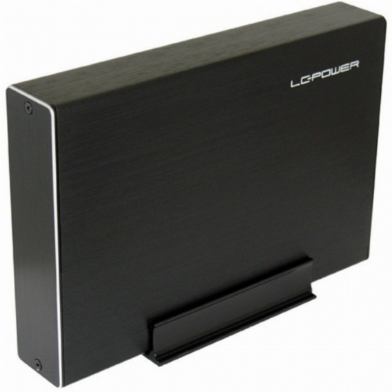 LC-Power LC-35U3-Becrux, externes 3,5"-SATA-Gehäuse, USB 3.0, Alu, schwarz