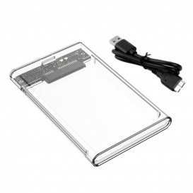 More about AcserGery 2,5-Zoll-Festplattengehäuse, transparent, SATA zu USB 3.1 Gen2, externes Festplattengehäuse, Festplattengehäuse für SS