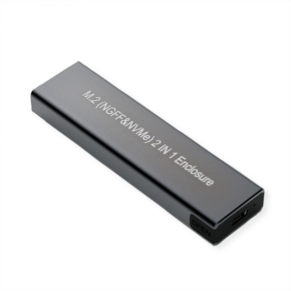 VALUE Externes SSD-Gehäuse, M.2, NVMe zu USB 3.2 Gen 2 Typ C