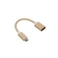 Networx Adapter USB-C auf USB 3.0 Kabel 18 cm gold - neu