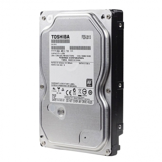 TOSHIBA 1TB Videoueberwachung HDD Internal Hard Disk Drive 5700 RPM SATA 6 Gb / s 3,5 Zoll 32MB Cache DT01ABA100V fuer DVR NVR C