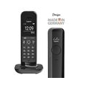 Gigaset Hello Phone - Schnurloses Design-Telefon für Zuhause mit Anrufbeantworter, großem Display und Freisprechfunktion - Schwa