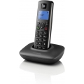 Motorola T401+ Schnurlostelefon - Rufnummernanzeige, Freisprechfunktion, DECT Telefon mit Display - Schwarz