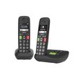 Gigaset E290A Duo 2 schnurlose-/ DECT -/ Analoge Telefone (mit Anrufbeantworter, Telefone mit großen Tasten und großem Display) 