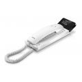 Philips Kabelgebundenes Design-Telefon M110W Scala - Strahlungsfreies Festnetztelefon weiß, Hörgeräte kompatibel, 2,75-Zoll-Disp