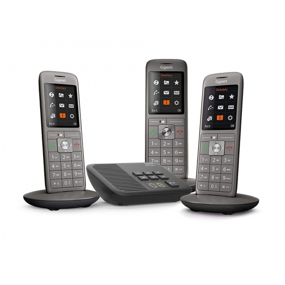 Gigaset CL660A Trio Schnurlostelefon DECT / Gap Anrufbeantworter Anthrazit