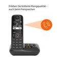 Gigaset AS690A Trio Schnurloses Telefon mit Anrufbeantworter, schwarz