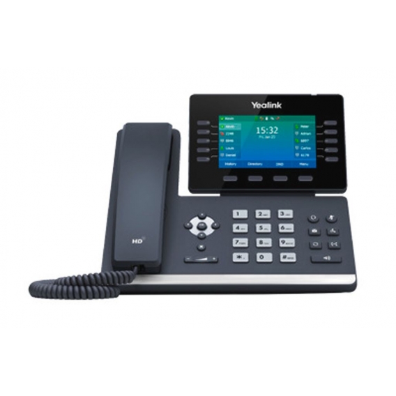 Yealink SIP-T54W - Schwarz - Kabelgebundenes Mobilteil - Knöpfe - Tisch/Wand - Im Band - Out-of band - SIP-Info - LCD