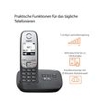 Gigaset A415A Trio Telefon - Schnurlostelefon, drei Mobilteile mit Grafik Display - Dect-Telefon mit Anrufbeantworter, Freisprec