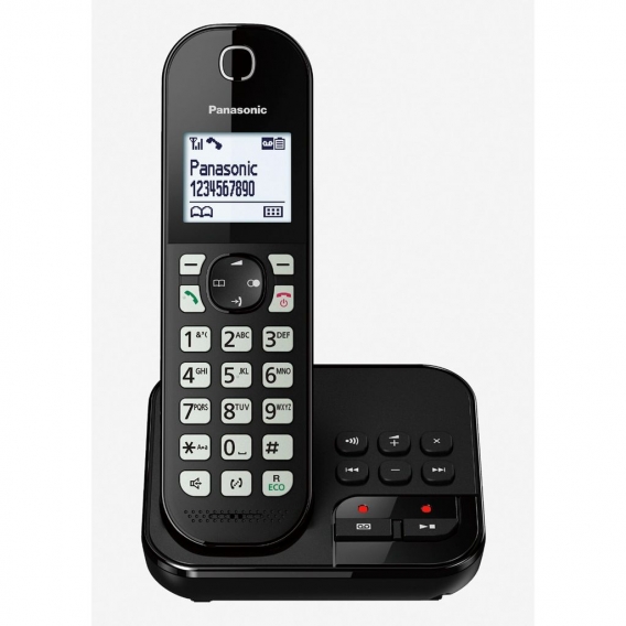 PANASONIC KX-TGC 460GB schwarz Schnurloses Telefon Anrufbeantworter Wecker