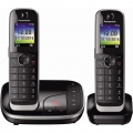 Panasonic KX-TGJ322GB Schnurlostelefon mit AB + 2. Mobilteil schwarz