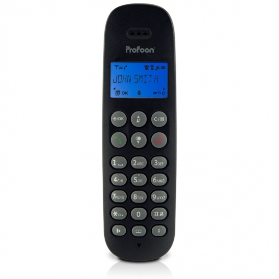 Profoon PDX-300 TRIPLE - DECT-Telefon mit 3 Mobilteilen, schwarz