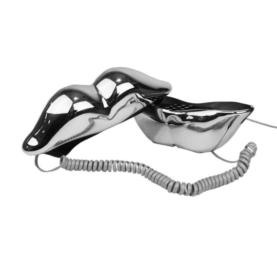 Sexy Silber Lippen Telefon