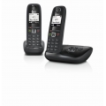 Gigaset AS405 A Duo Set schwarz AS405 A Telefon Festnetz schnurlos