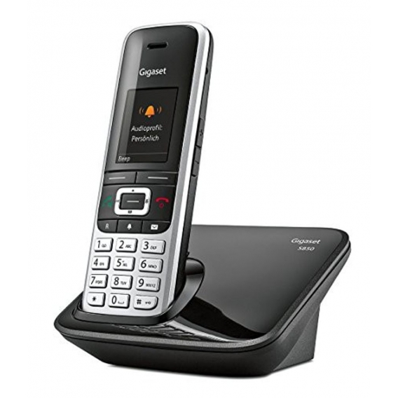 Gigaset S850 Dect-Schnurlostelefon, schwarz/platin - Plug-Type C (EU)