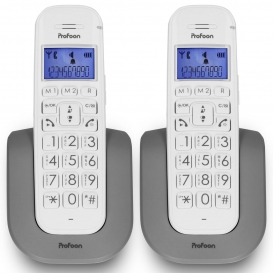 More about Profoon PDX-2608 DUO - DECT-Telefon mit großen Tasten und 2 Mobilteilen, weiß