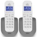 Profoon PDX-2608 DUO - DECT-Telefon mit großen Tasten und 2 Mobilteilen, weiß