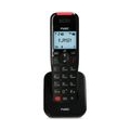 Fysic FX-8025 - Schnurgebundenes Telefon mit Anrufbeantworter und DECT-Telefon für Senioren, schwarz