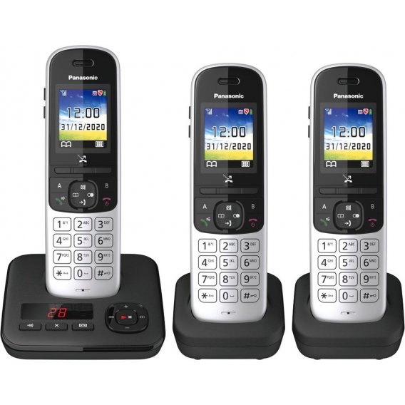 Panasonic KX-TGH723 - DECT-Telefon - Kabelloses Mobilteil - Freisprecheinrichtung - 200 Eintragungen