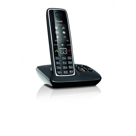 Gigaset C530A DUO DECT-Telefon Schwarz Anrufer-Identifikation - Plug-Type C (EU) (IT Version)